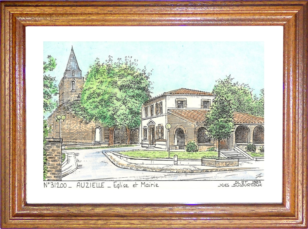 N 31200 - AUZIELLE - glise et mairie