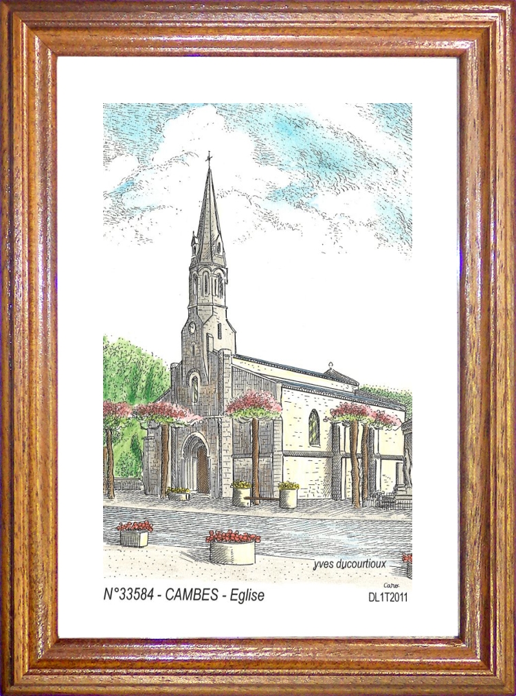 N 33584 - CAMBES - église