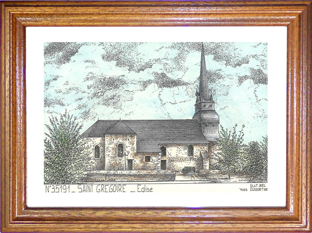 N 35191 - ST GREGOIRE - église