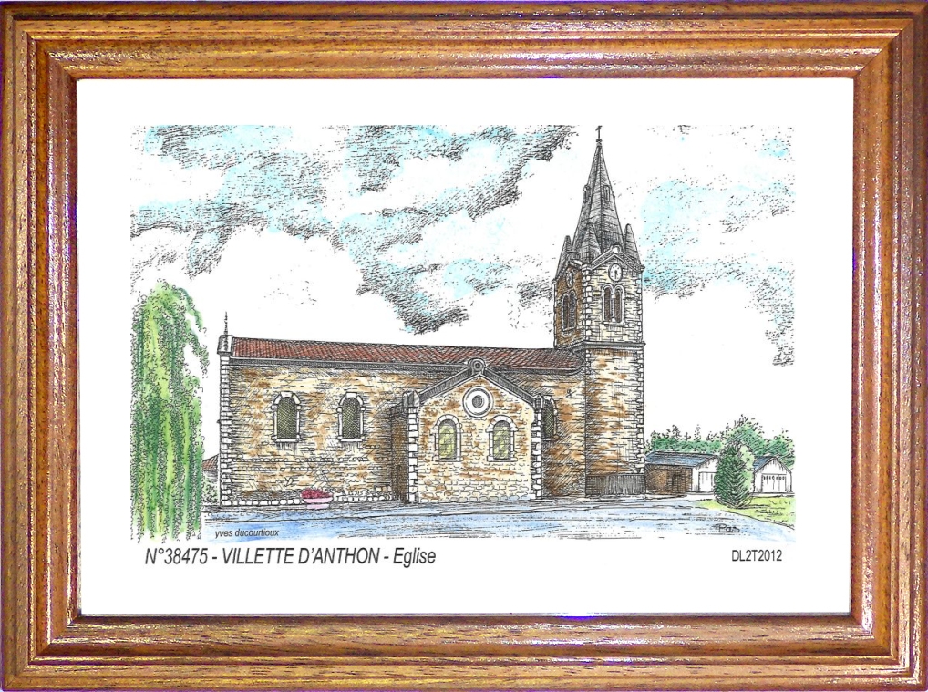 N 38475 - VILLETTE D ANTHON - église