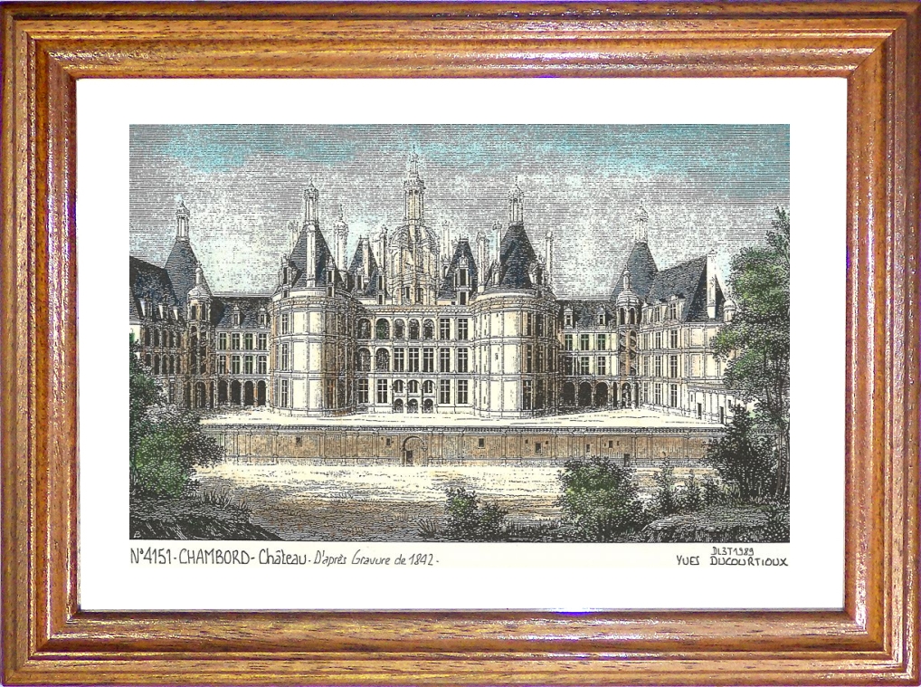 N 41051 - CHAMBORD - château (d'aprs gravure ancienne)