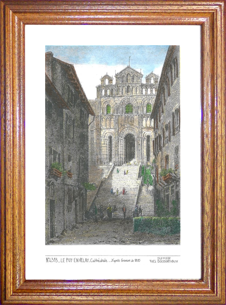 N 43013 - LE PUY EN VELAY - cathédrale (d'aprs gravure ancienne)