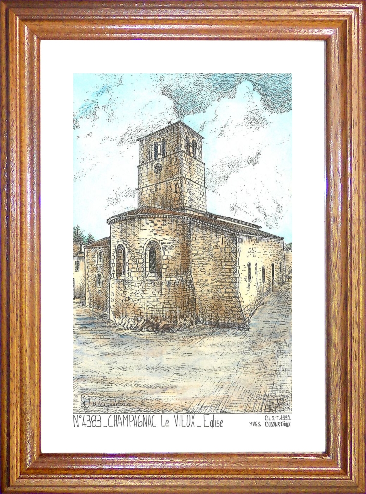 N 43083 - CHAMPAGNAC LE VIEUX - église