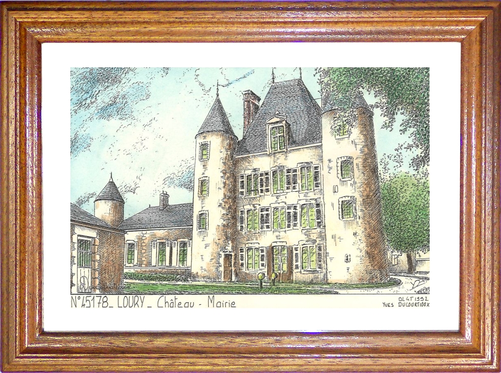 N 45178 - LOURY - château mairie