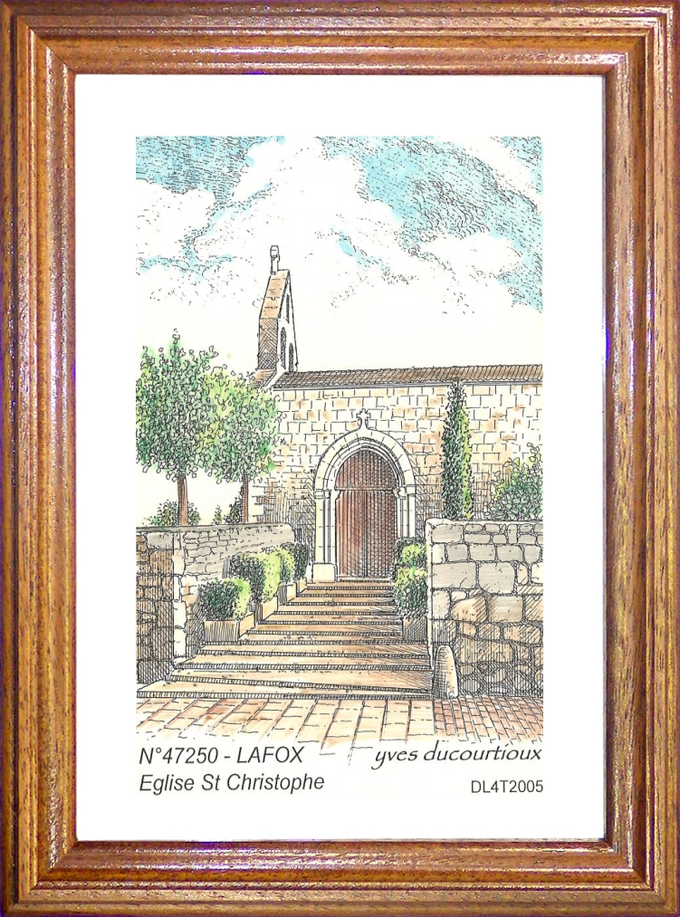 N 47250 - LAFOX - église st christophe