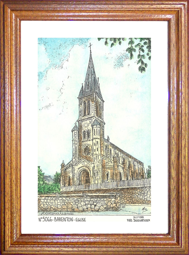 N 50066 - BARENTON - église