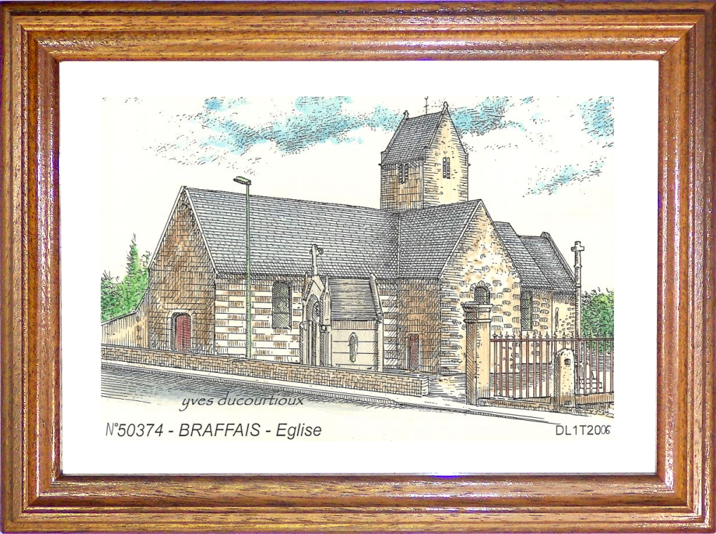 N 50374 - BRAFFAIS - église