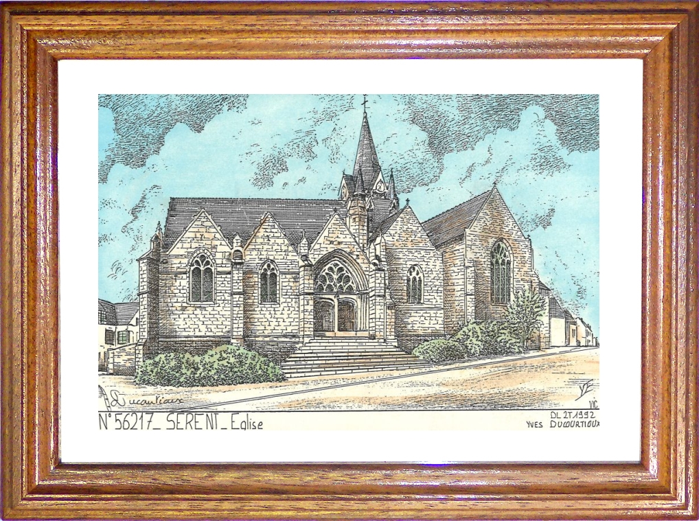N 56217 - SERENT - église