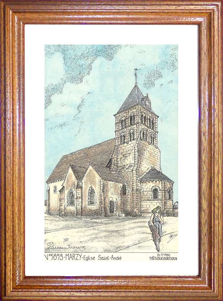 N 58059 - MARZY - église st andré