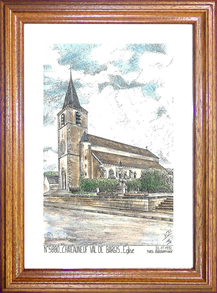 N 58080 - CHATEAUNEUF VAL DE BARGIS - église