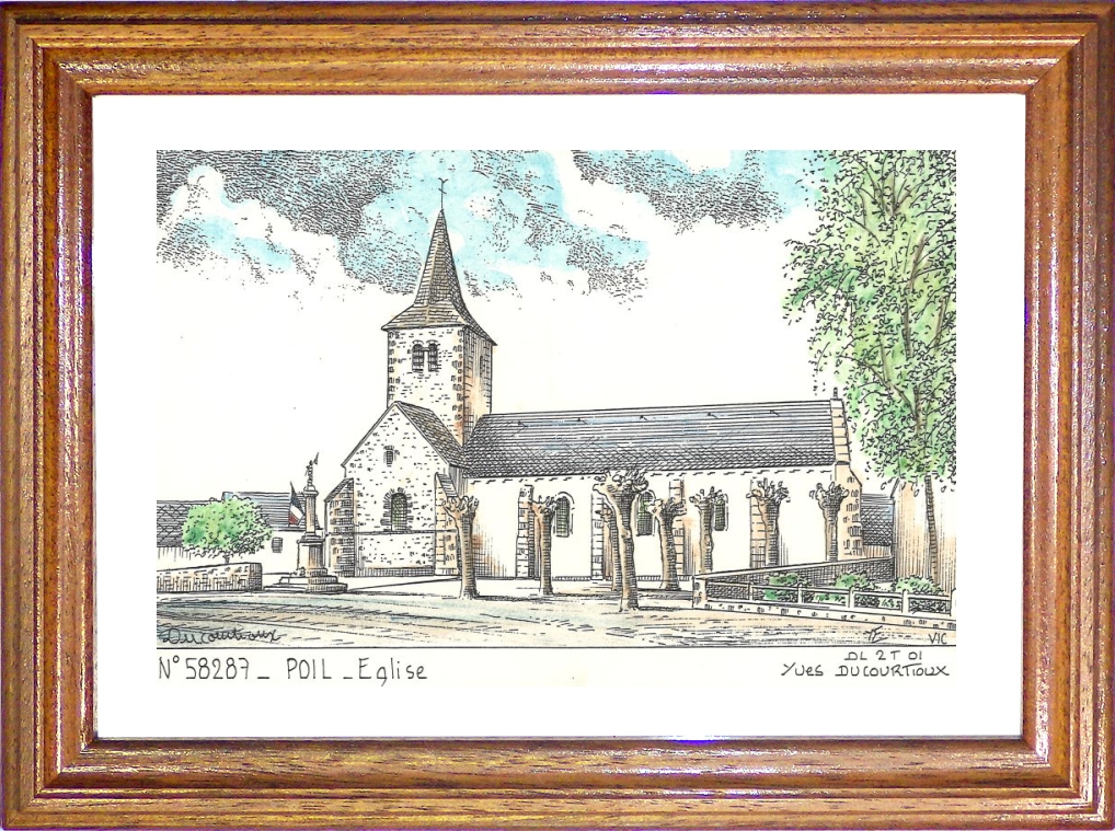 N 58287 - POIL - église