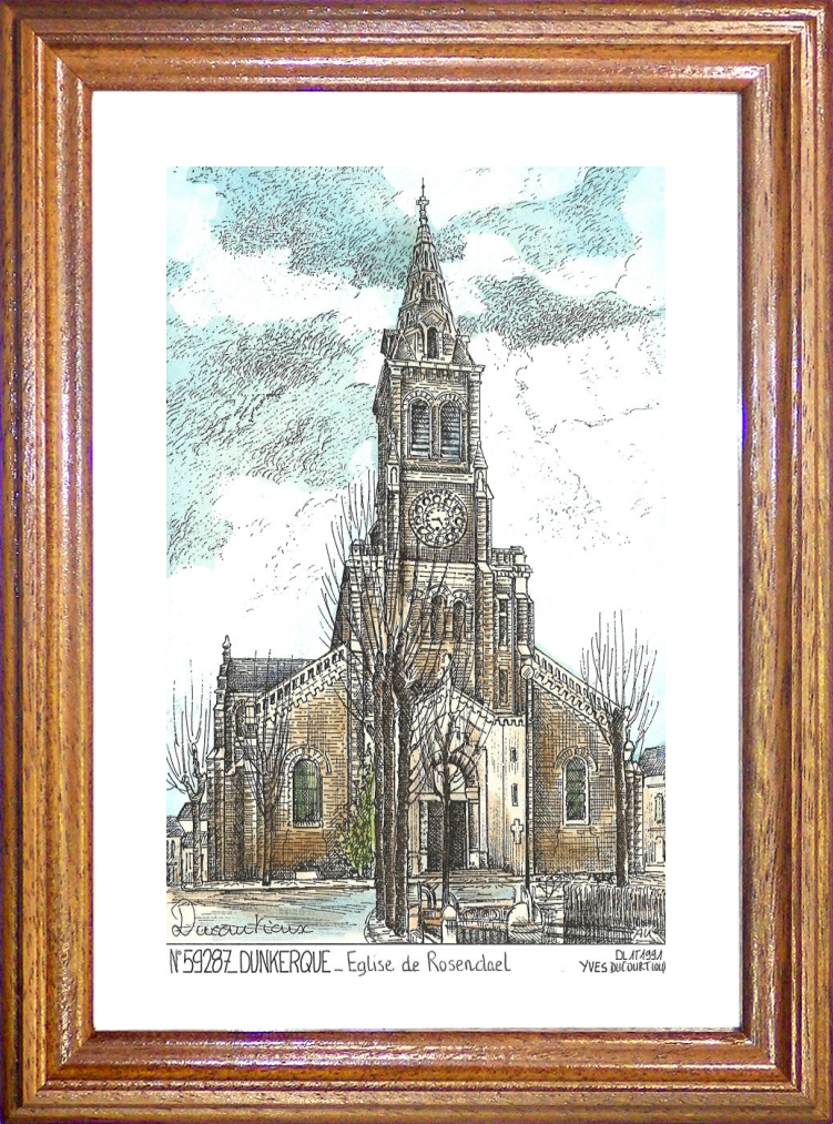N 59287 - DUNKERQUE - église de rosendaël