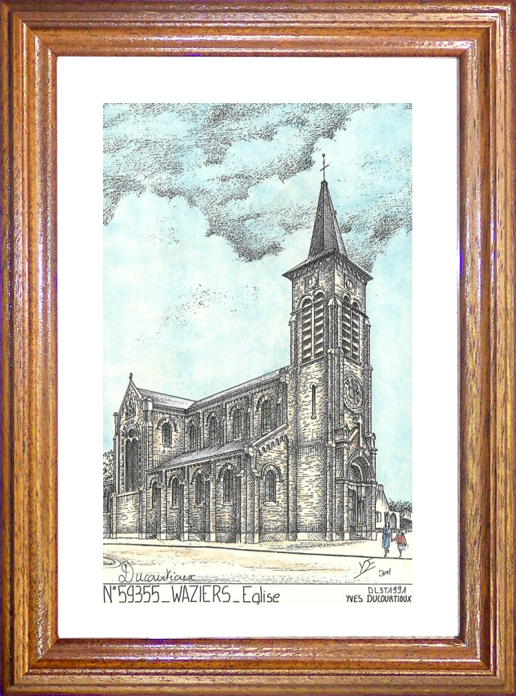 N 59355 - WAZIERS - église