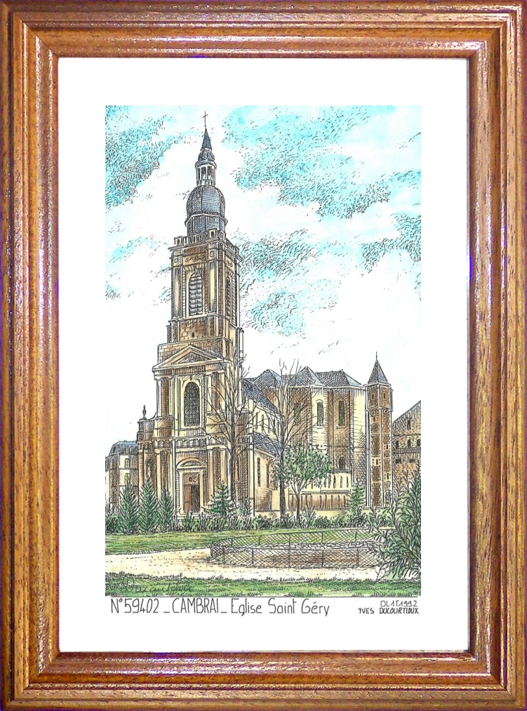 N 59402 - CAMBRAI - église st géry