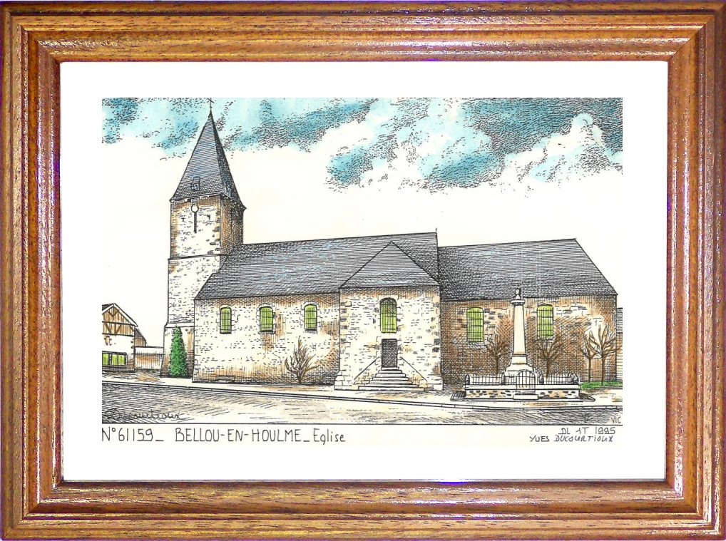N 61159 - BELLOU EN HOULME - église