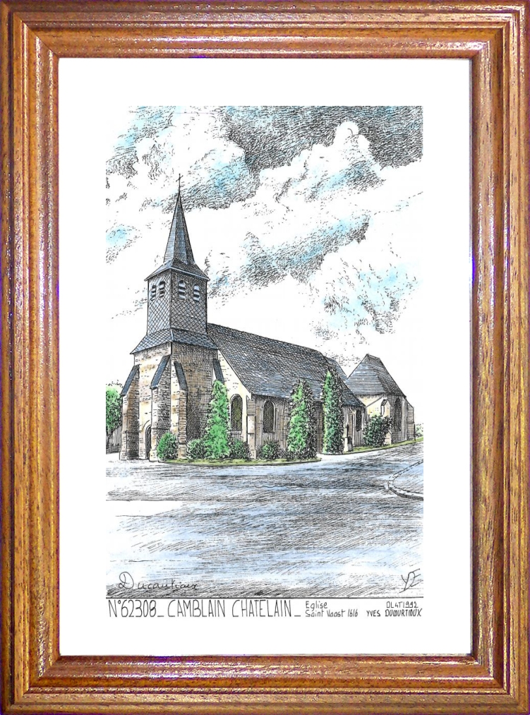 N 62308 - CAMBLAIN CHATELAIN - église st vaast 1616