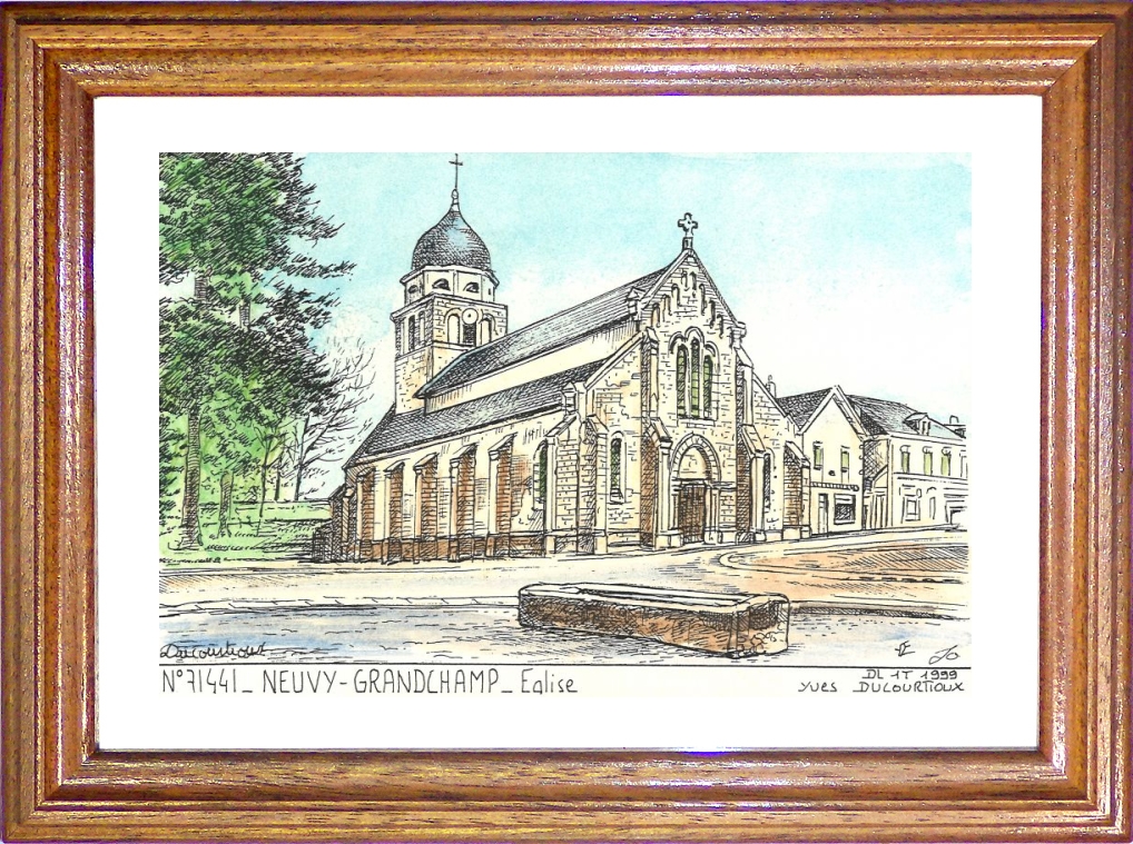 N 71441 - NEUVY GRANDCHAMP - église