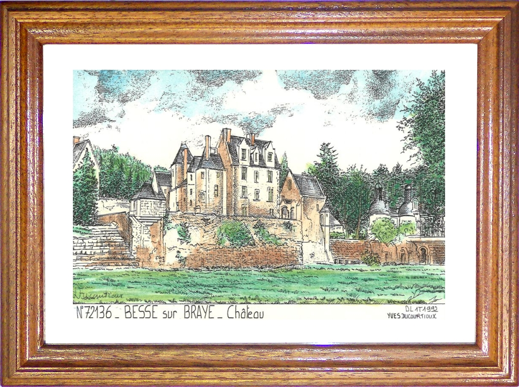 N 72136 - BESSE SUR BRAYE - château