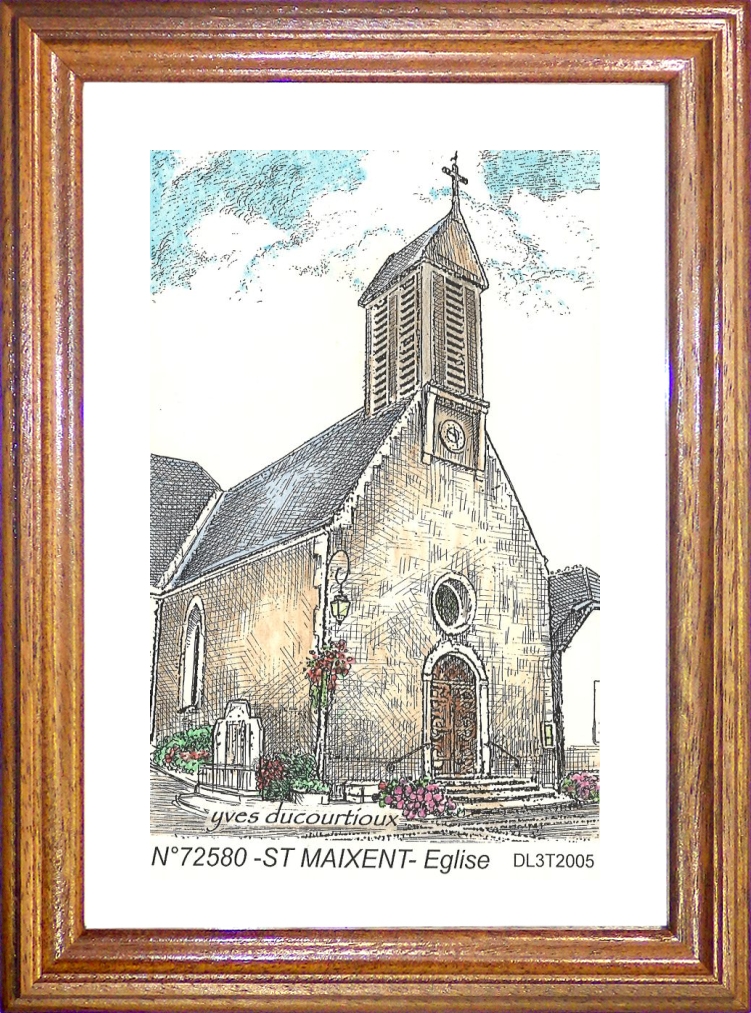 N 72580 - ST MAIXENT - église