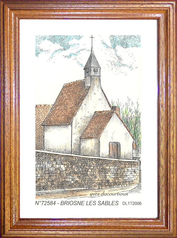 N 72584 - BRIOSNE LES SABLES - église