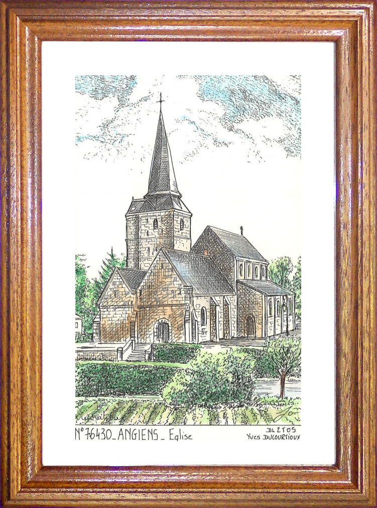 N 76430 - ANGIENS - glise