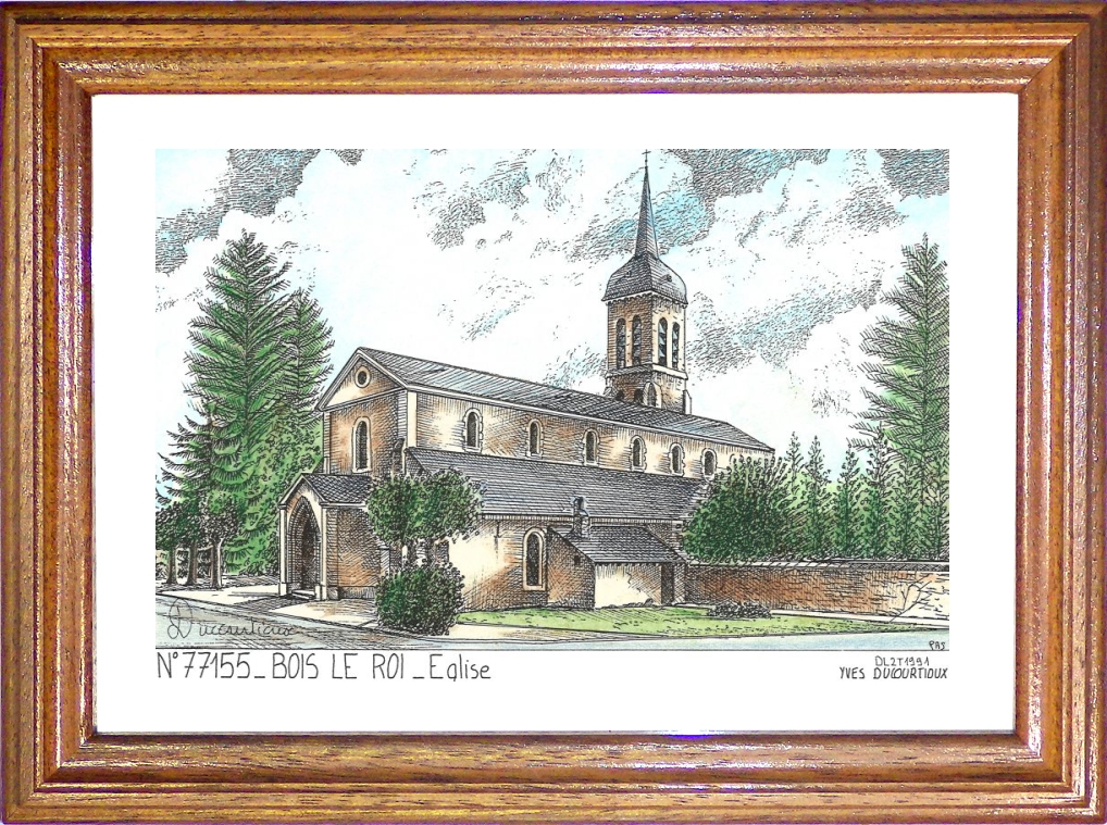 N 77155 - BOIS LE ROI - église