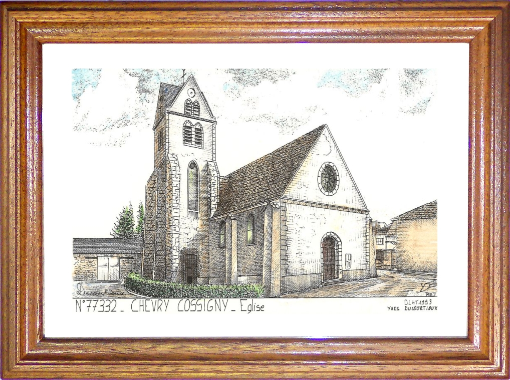 N 77332 - CHEVRY COSSIGNY - église