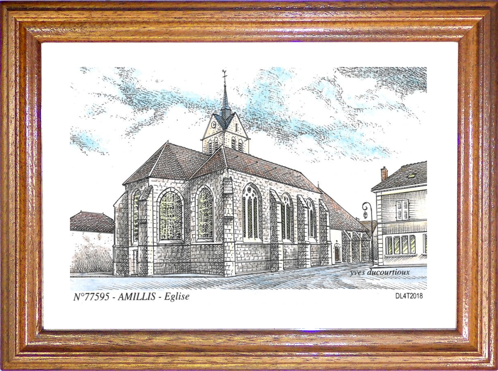 N 77595 - AMILLIS - glise