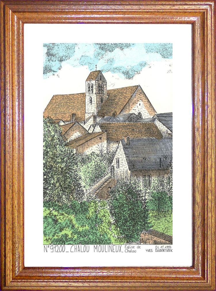 N 91200 - CHALOU MOULINEUX - église de chalou