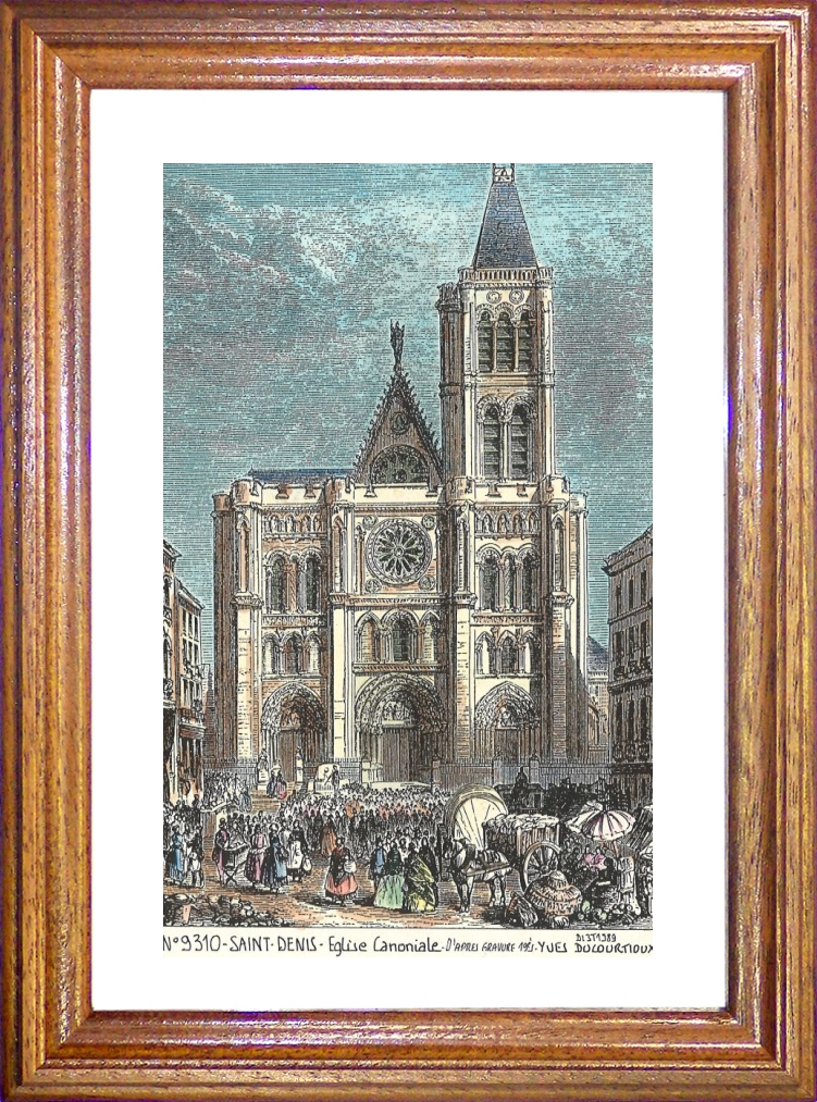 N 93010 - ST DENIS - église canoniale (d'aprs gravure ancienne)