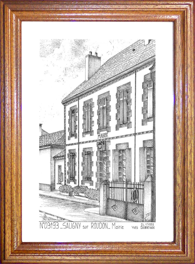 N 03193 - SALIGNY SUR ROUDON - mairie