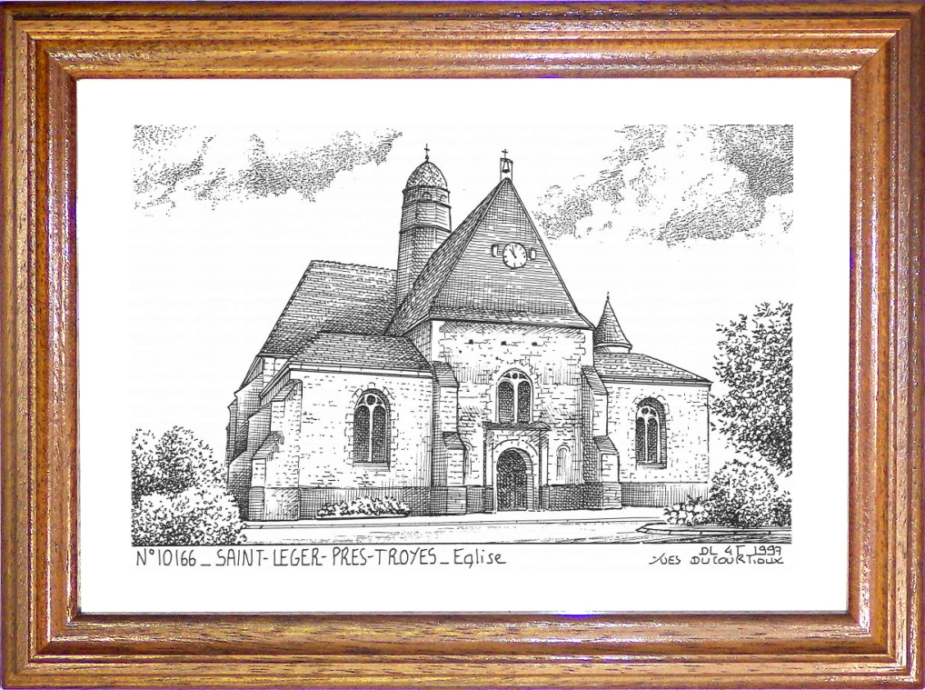 N 10166 - ST LEGER PRES TROYES - église