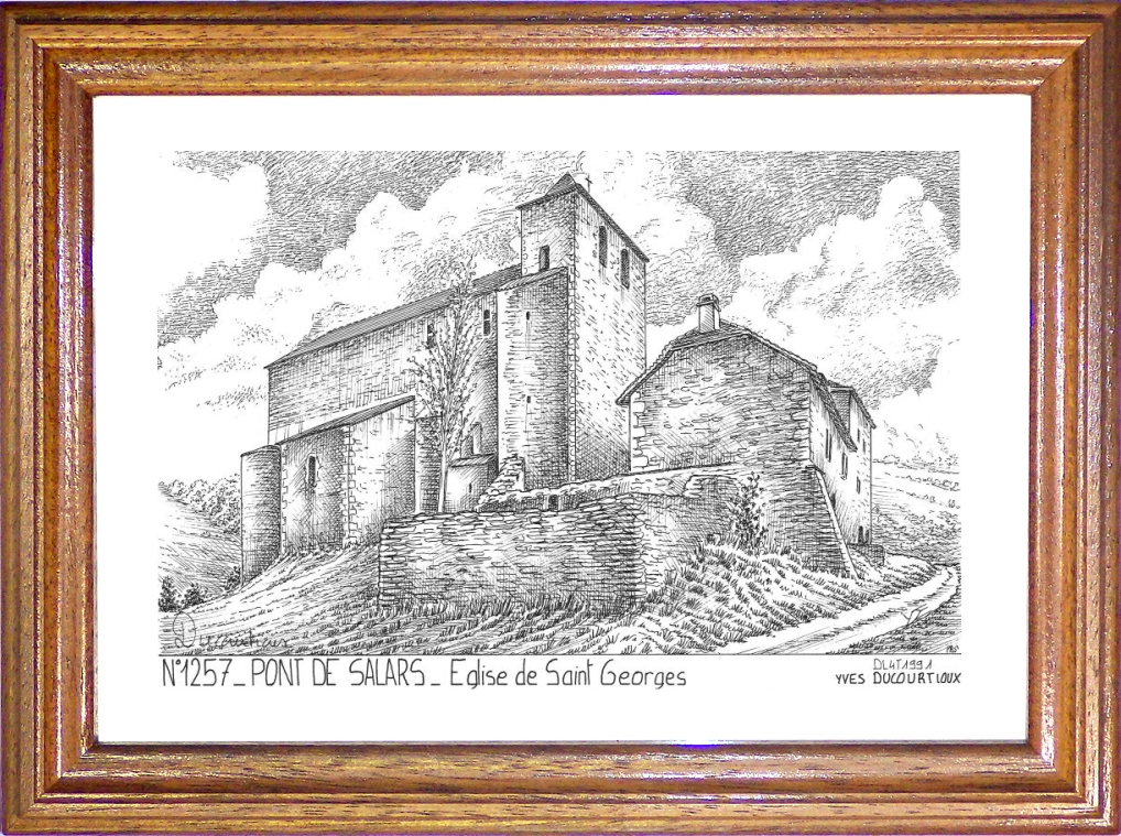 N 12057 - PONT DE SALARS - église de st georges