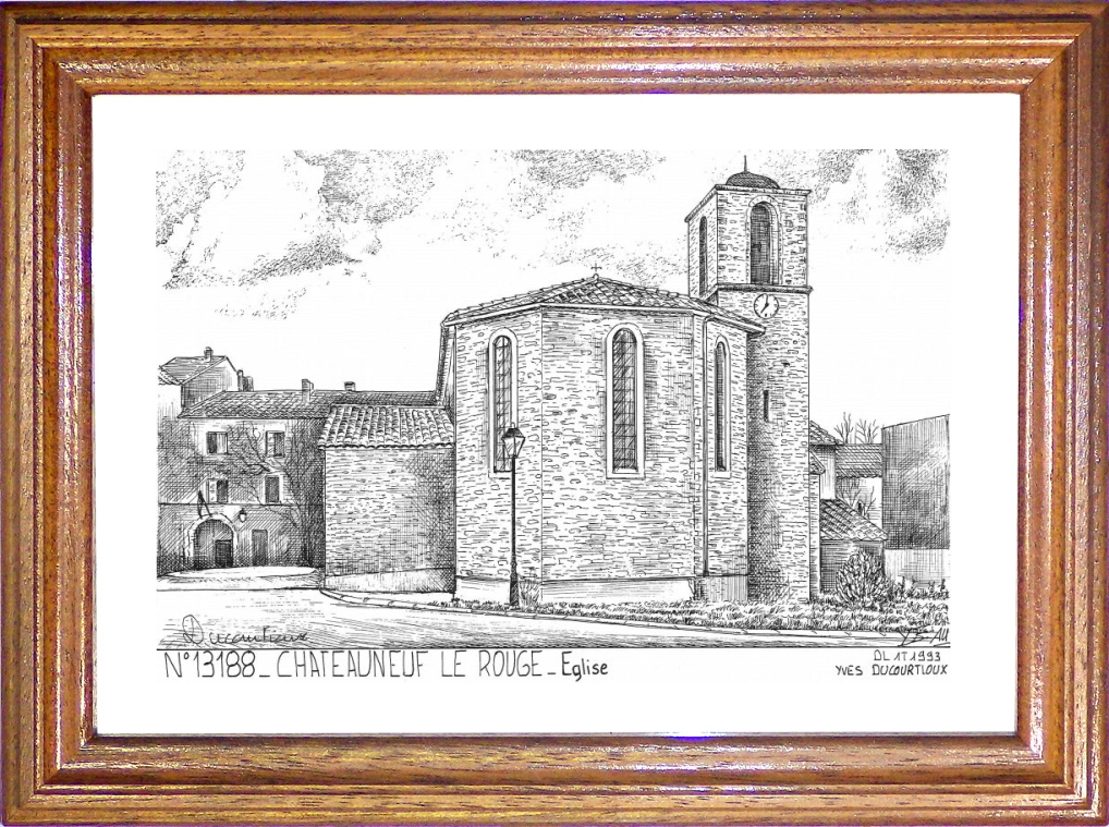 N 13188 - CHATEAUNEUF LE ROUGE - église