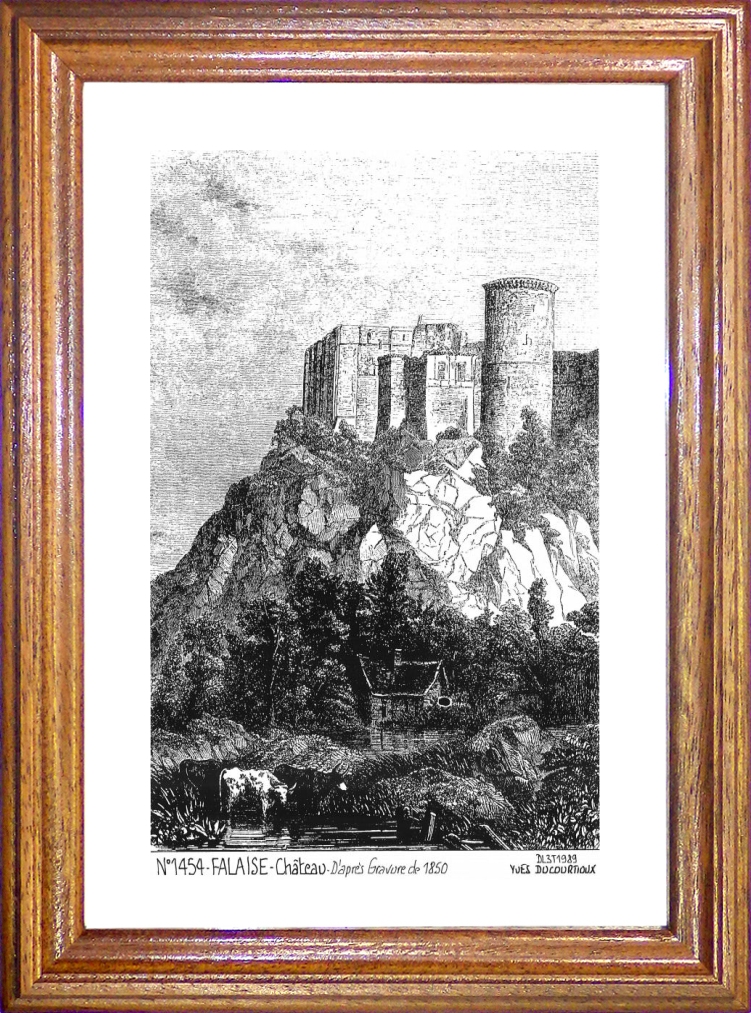 N 14054 - FALAISE - château (d'aprs gravure ancienne)