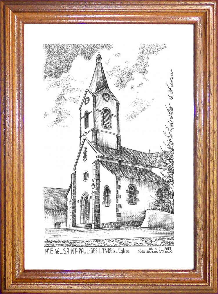 N 15146 - ST PAUL DES LANDES - église