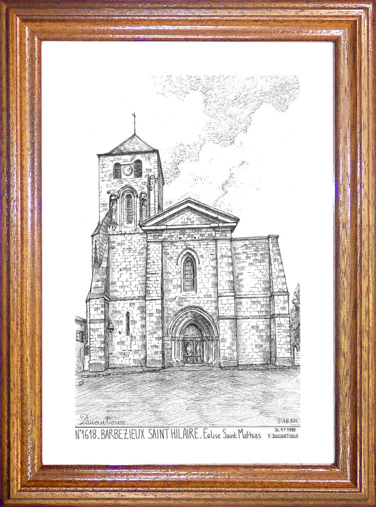N 16018 - BARBEZIEUX ST HILAIRE - église st mathias