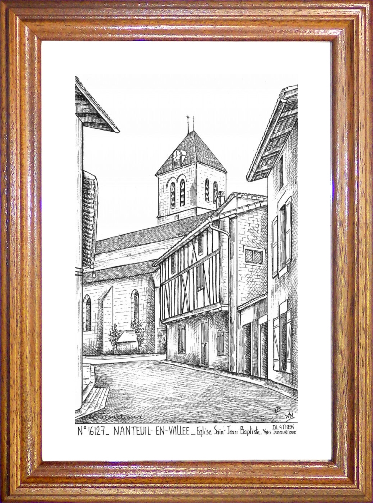 N 16127 - NANTEUIL EN VALLEE - église st jean baptiste
