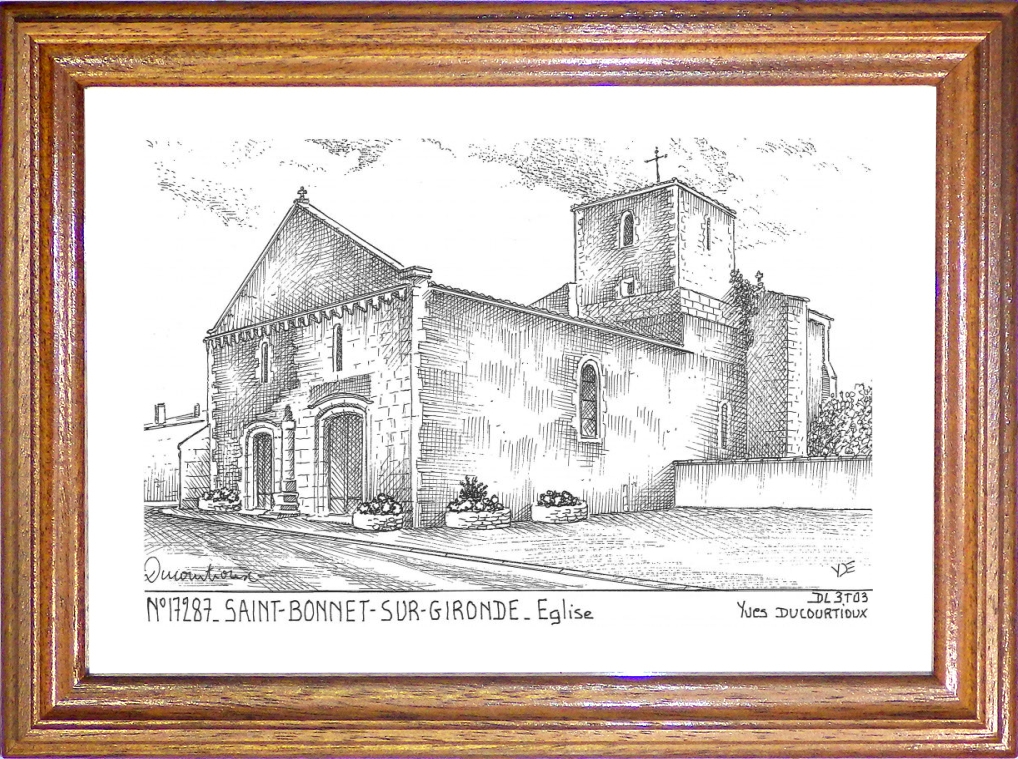 N 17287 - ST BONNET SUR GIRONDE - église