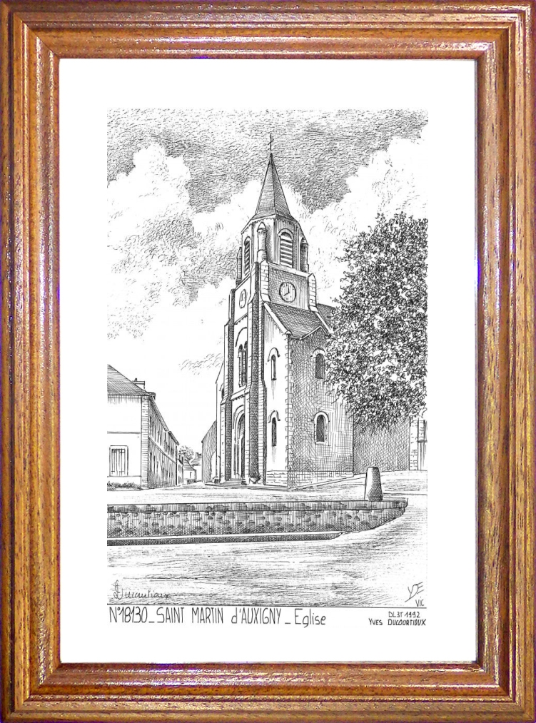 N 18130 - ST MARTIN D AUXIGNY - église