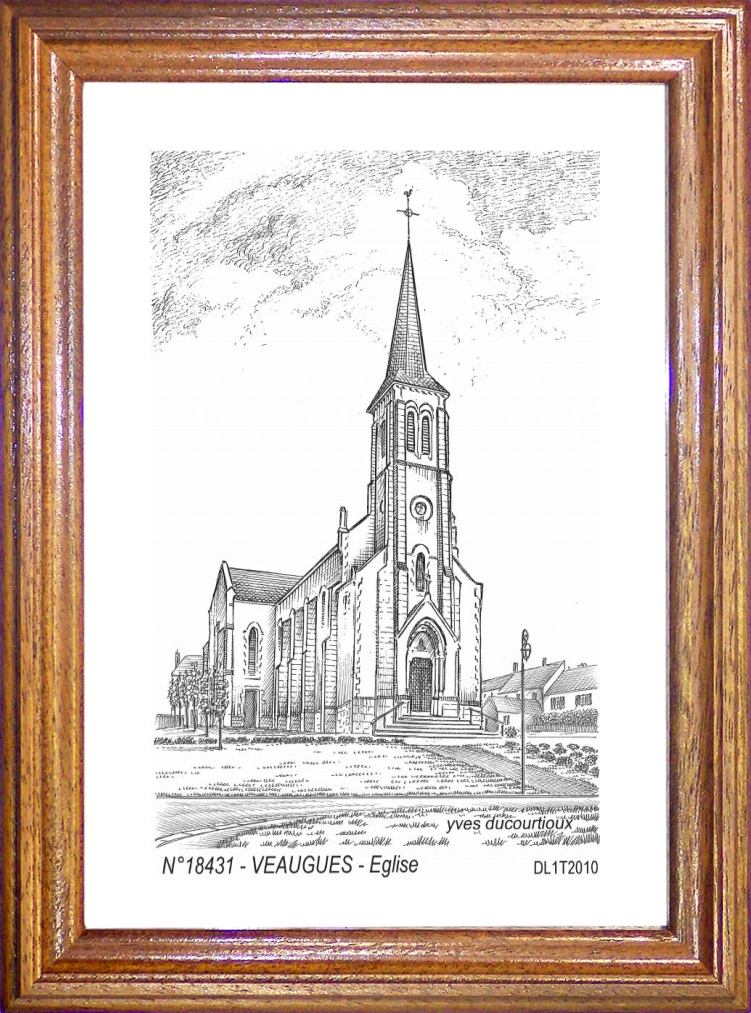 N 18431 - VEAUGUES - église