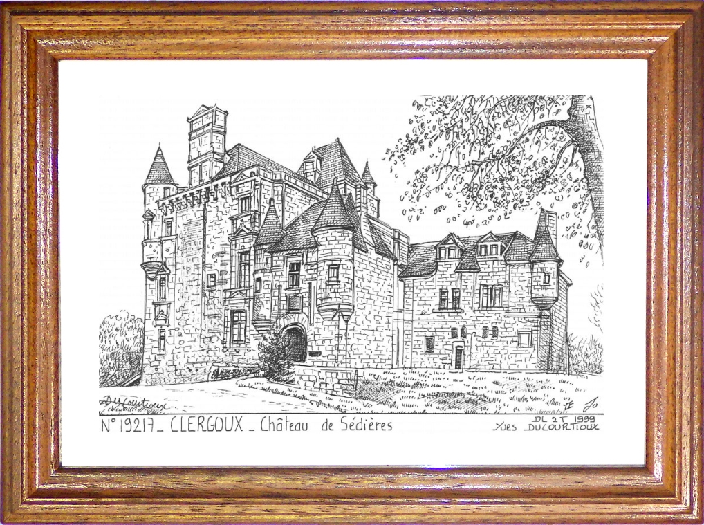 N 19217 - CLERGOUX - château de sédières