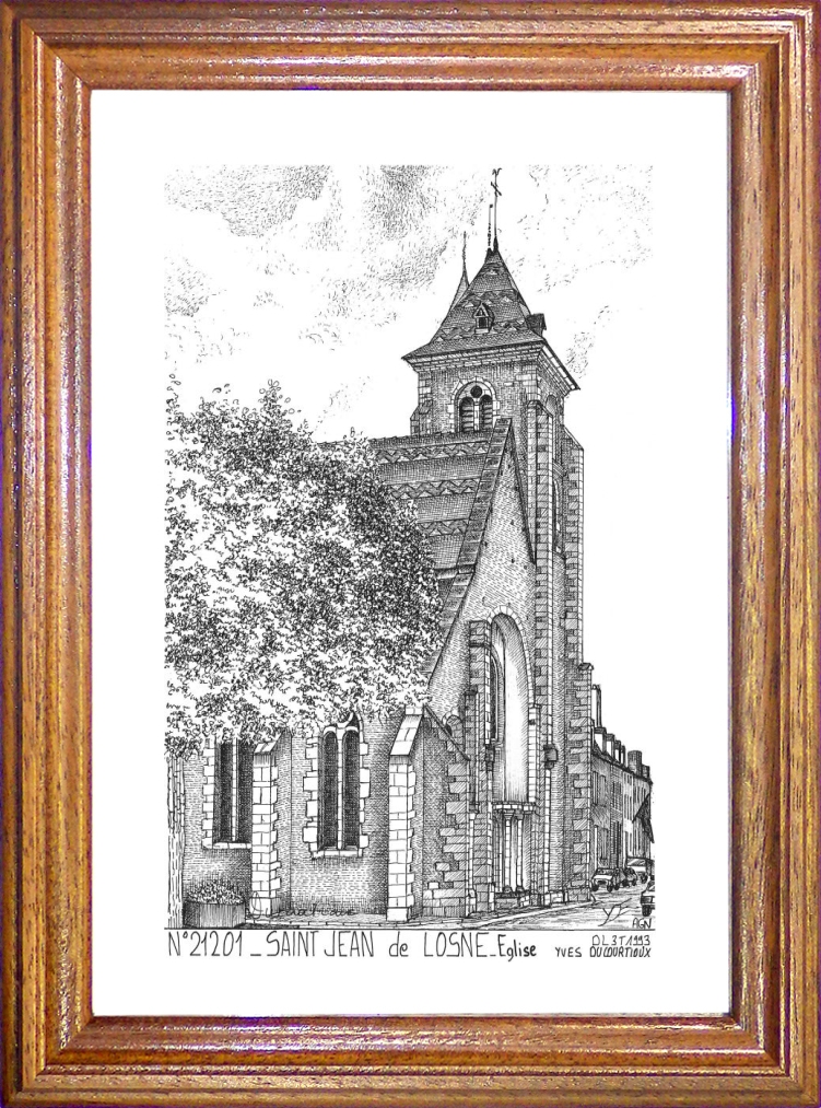 N 21201 - ST JEAN DE LOSNE - église