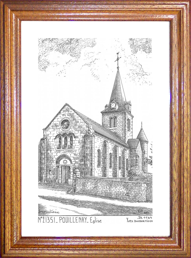 N 21351 - POUILLENAY - église
