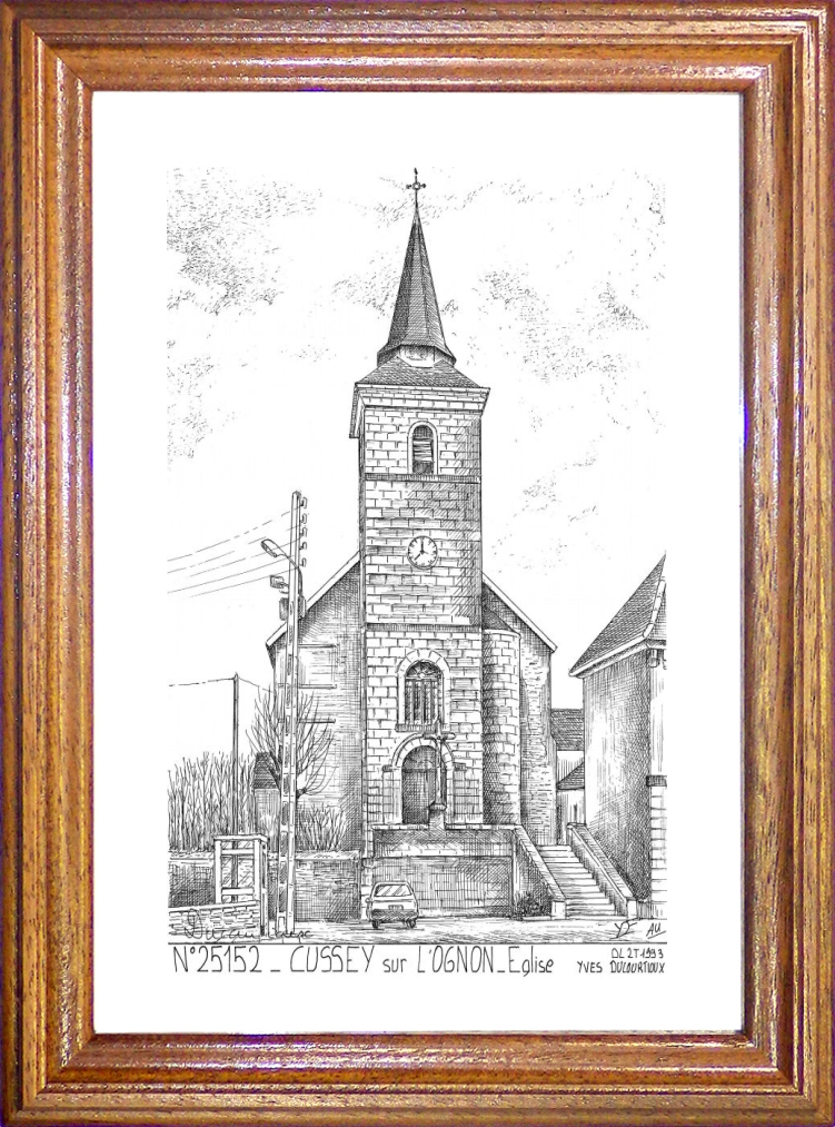 N 25152 - CUSSEY SUR L OGNON - église