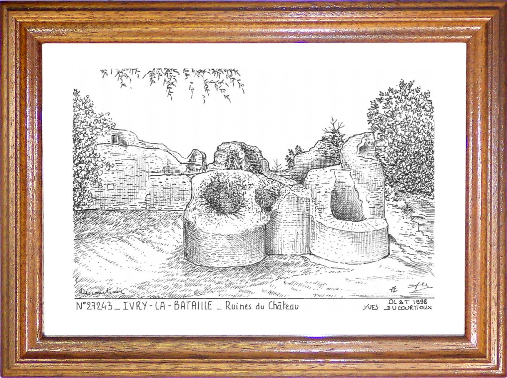 N 27243 - IVRY LA BATAILLE - ruines du château