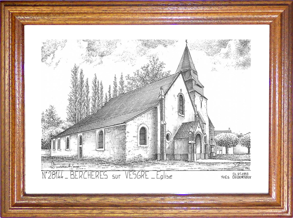 N 28144 - BERCHERES SUR VESGRE - église