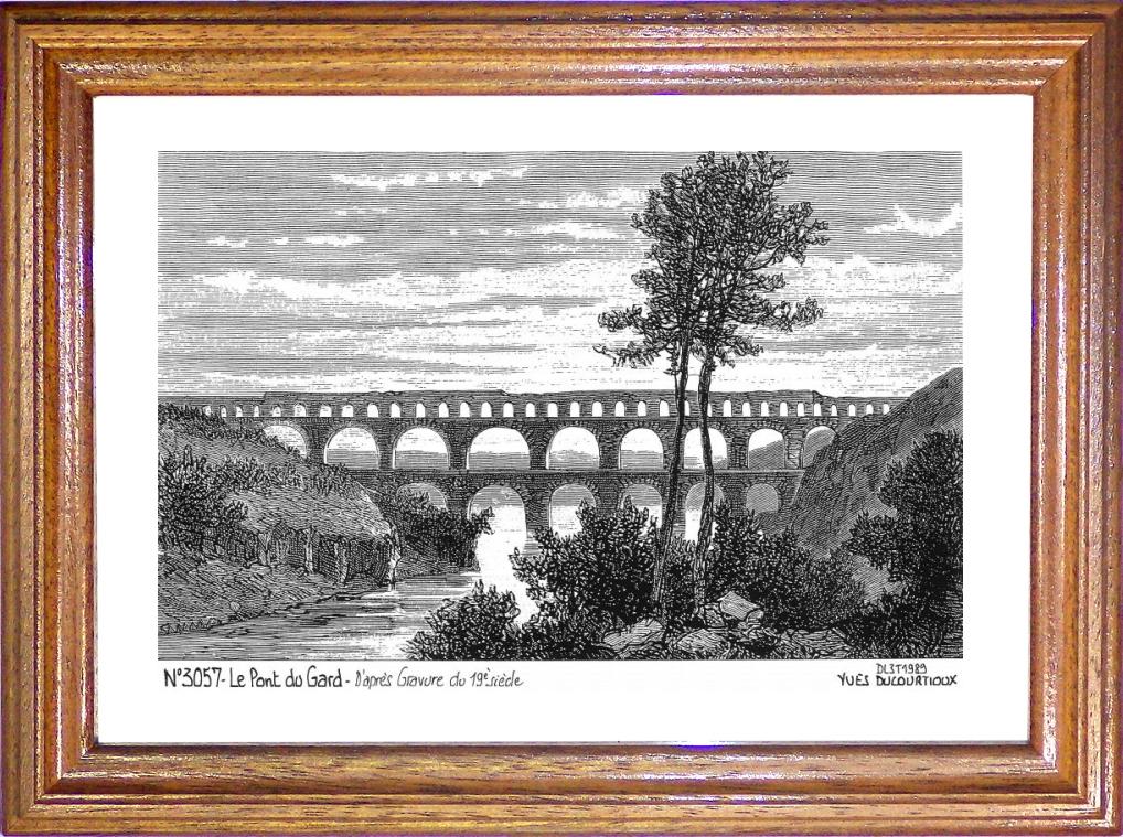 N 30057 - VERS PONT DU GARD - le pont du gard (d'aprs gravure ancienne)