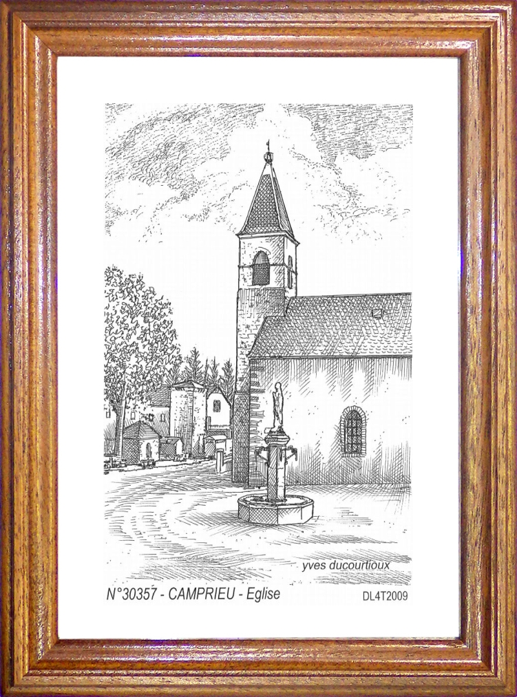 N 30357 - ST SAUVEUR CAMPRIEU - église de camprieu