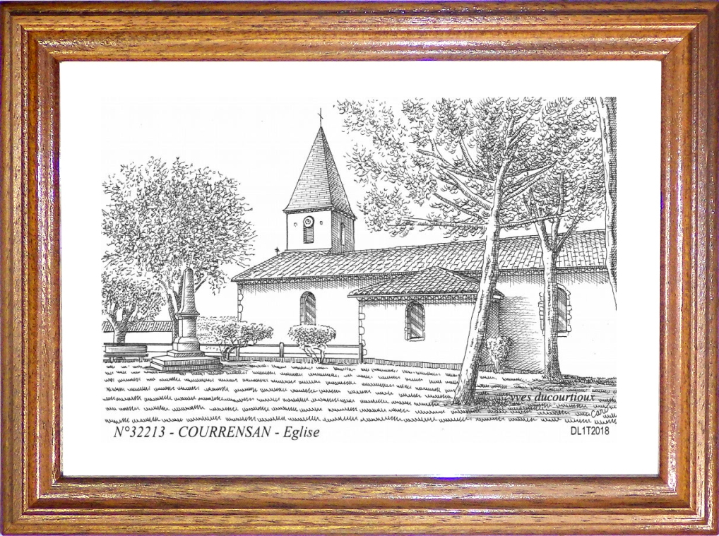N 32213 - COURRENSAN - église